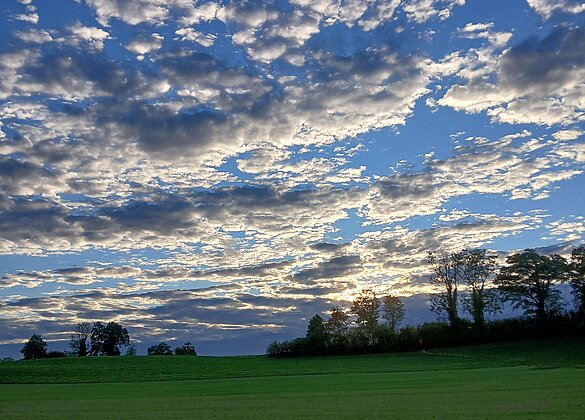Wolkenbild am Abendhimmel