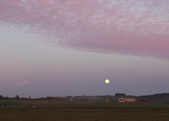 Der Vollmond ist noch da