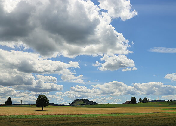 Diese Wolken sorgten für ein Licht- und Schattenspiel