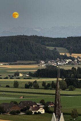 Herrlicher Vollmond über Egolzwil