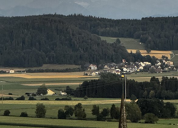 Herrlicher Vollmond über Egolzwil