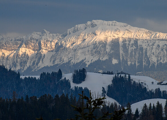 letzte Sonnenstrahlen am Pilatus