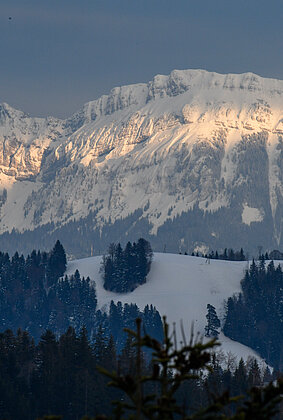 letzte Sonnenstrahlen am Pilatus