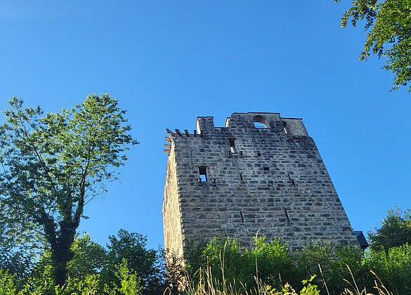 Kastelen von unten Ansicht