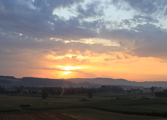 Sonnenaufgang nach dem Gewitter von Gestern