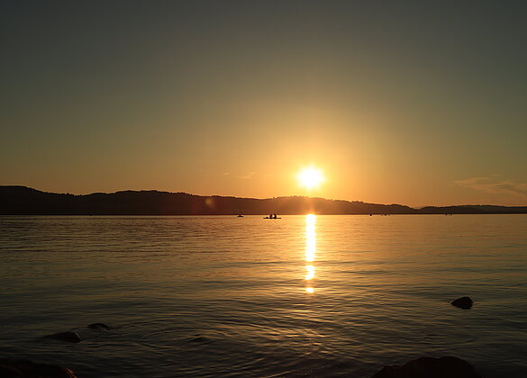 Sonnenuntergang am See