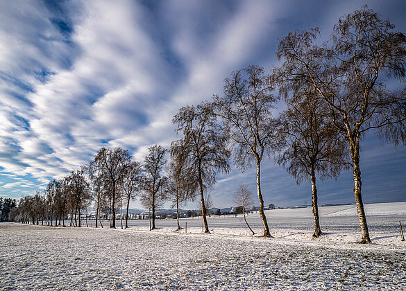 Die Wolken deuten eine Wetter Umstellung an!
