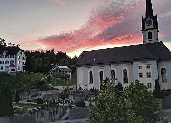 Abendstimmung über Zell