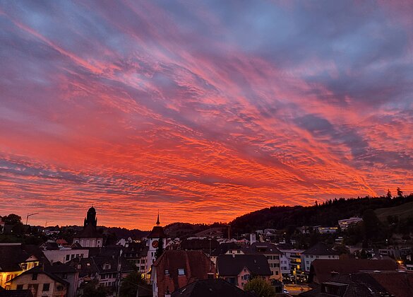 Abendstimmung über Willisau