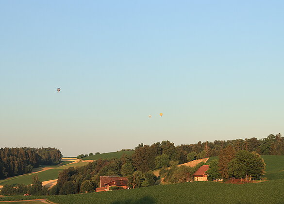 über die Landschaft schweben - ein herrlicher Ausblick