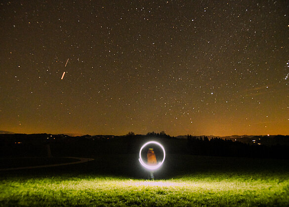 Sternenhimmel beim langen Bänkli