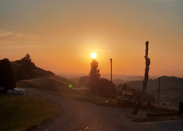 Sonne ufgang öber luthern