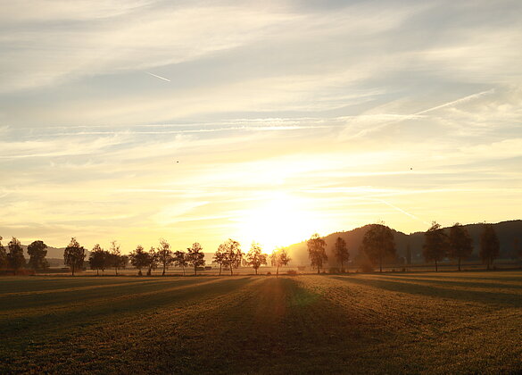 Geniessen und Energie tanken bei Sonnenaufgang