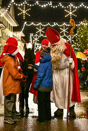 Samichlaus Einzug ins Städtli Willisau
