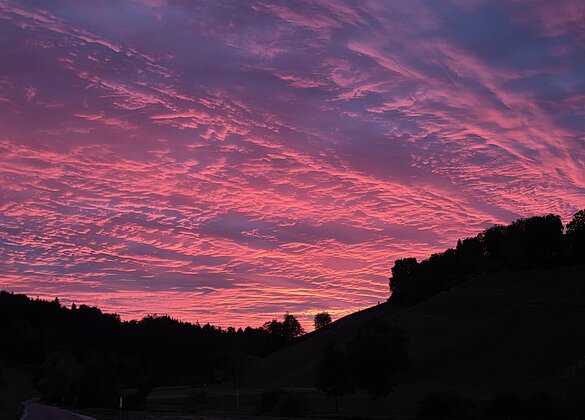 Sonnenuntergang 24.6. Willisau