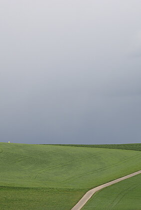 Bevor der Regen kommt noch auf einen Verdauungsspaziergang