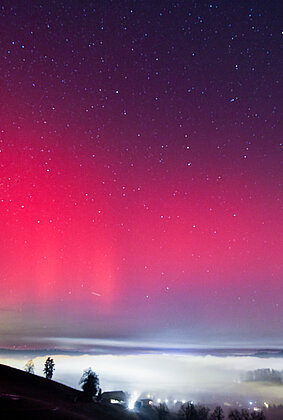 Polarlichter über Willisau