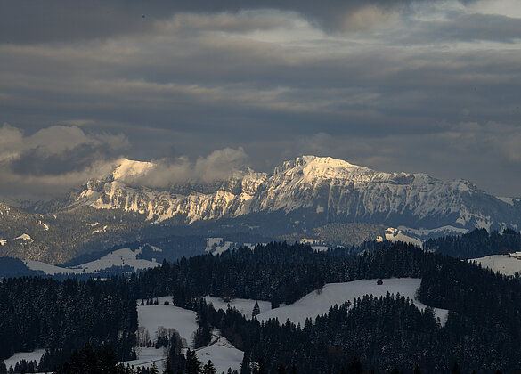 Pilatuskette im tiefen Winter