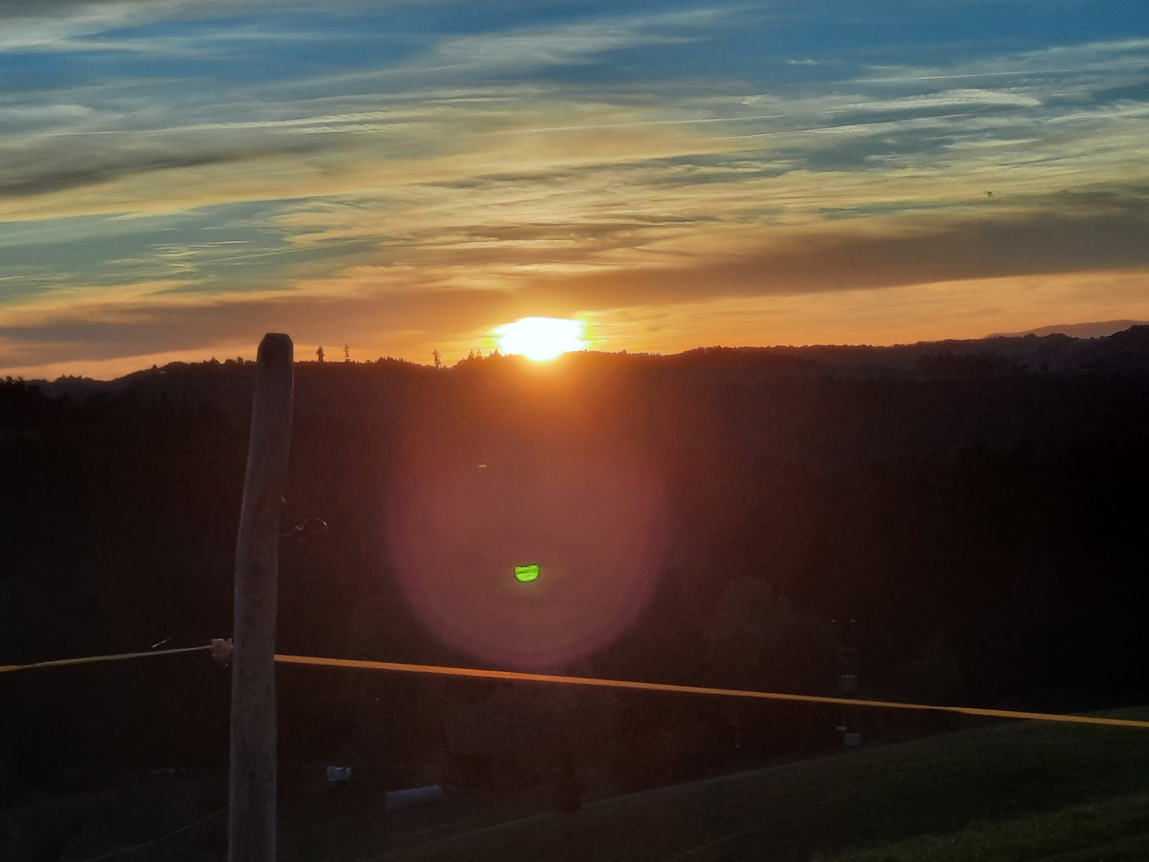 Sonnenuntergang auf dem grosswanger Wellbrig