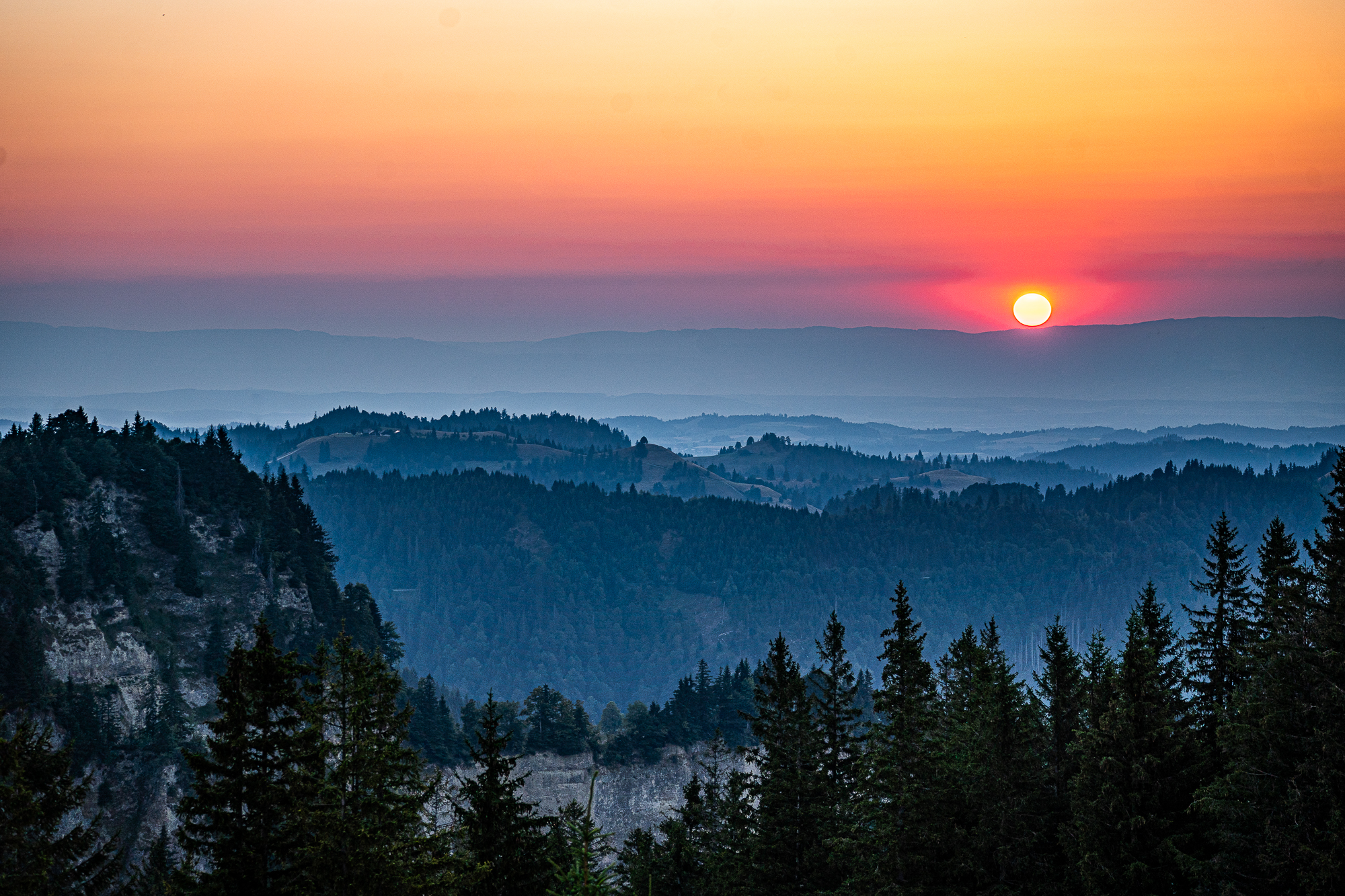 Wenn Sonne im Jura abegod!