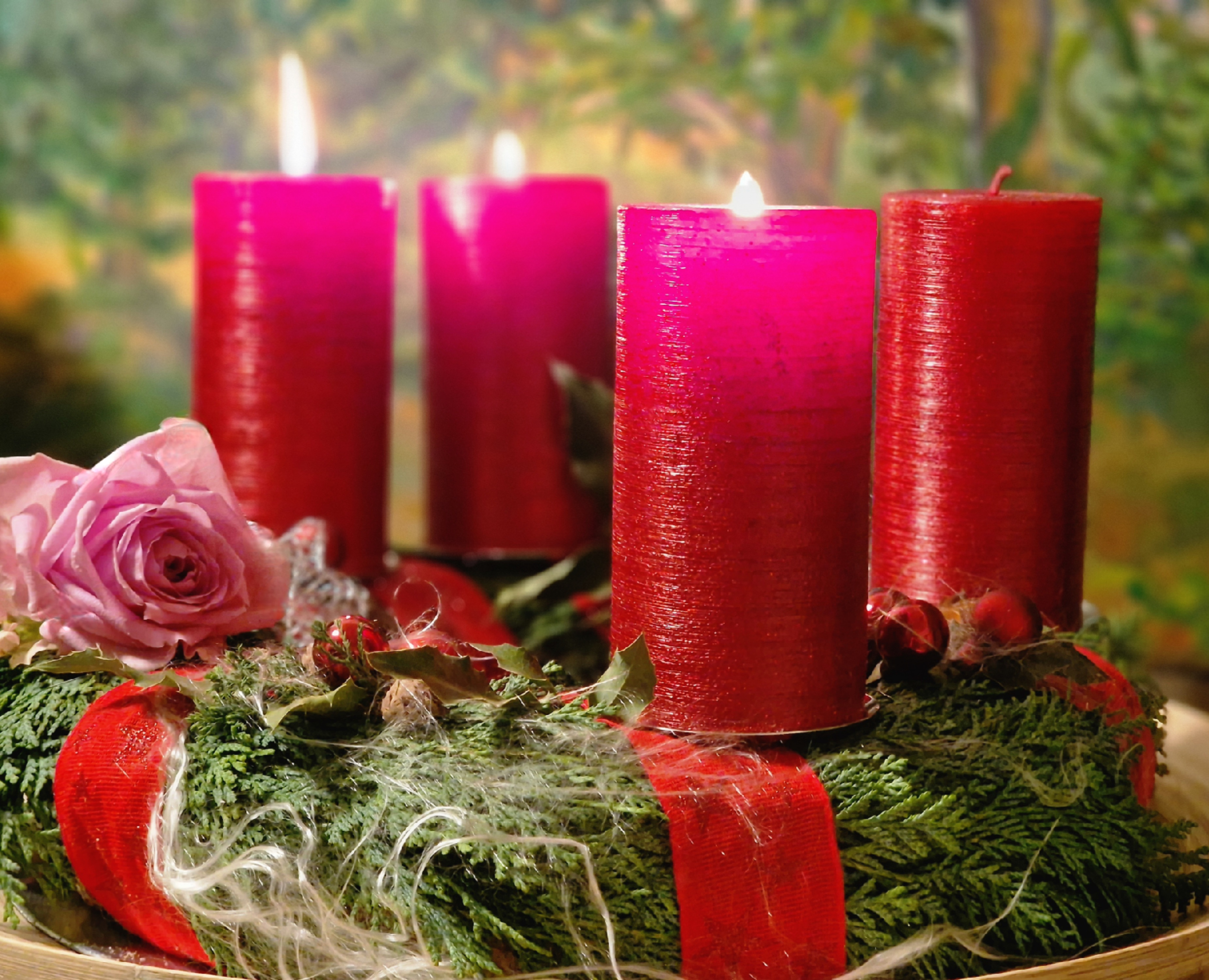 Freut Euch -Die 3. Kerze brennt zum Gaudete-Advents-Sonntag.