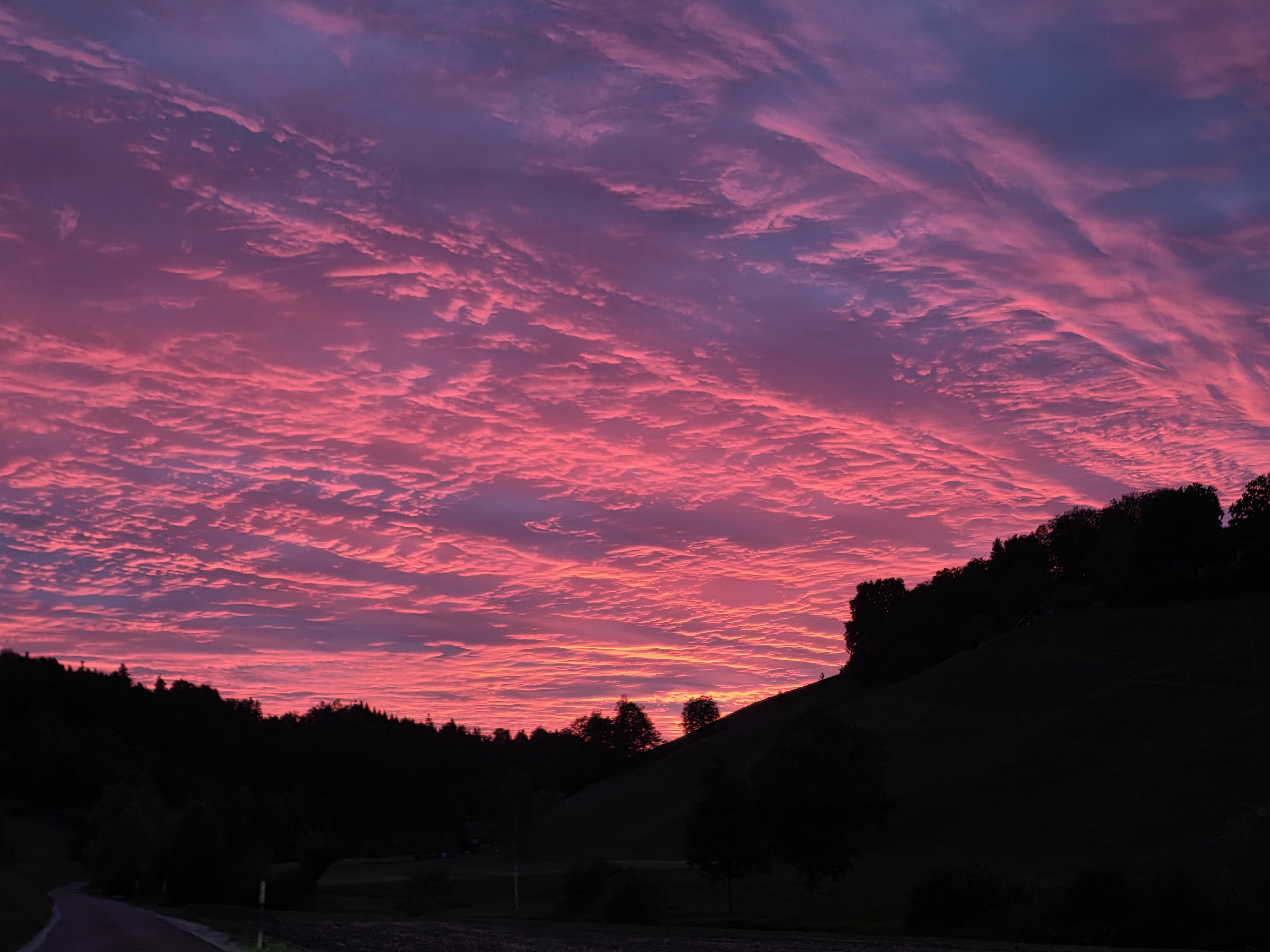 Sonnenuntergang 24.6. Willisau
