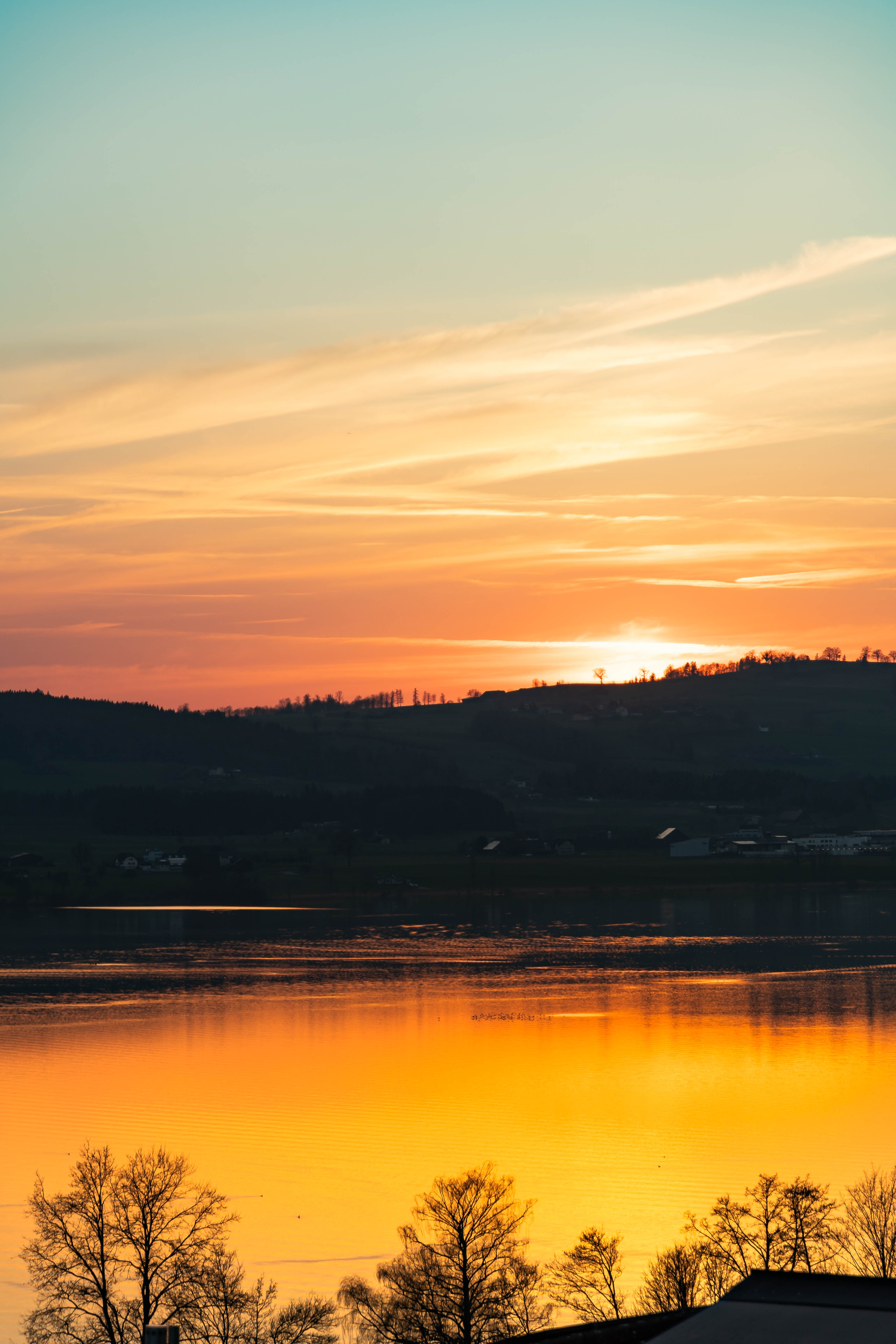 Sonnenuntergang über dem Sempachersee